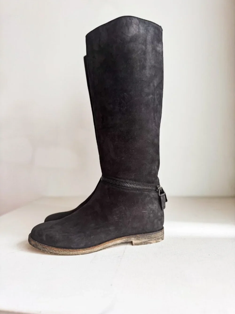 Maison Margiela MM6 Black Suede Convertible 2 in 1 Boots 39